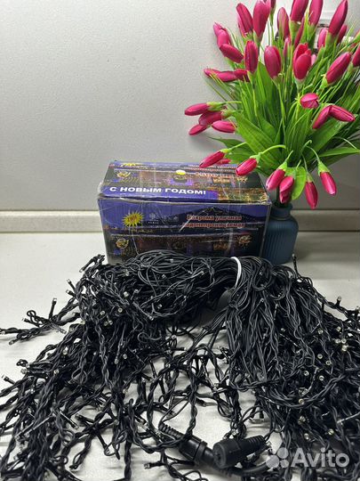 Гирлянда уличная бахрома Новая