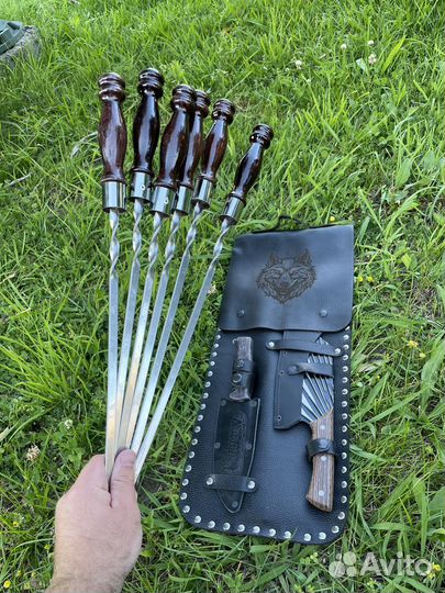 Шашлычный набор,набор шампуров,подарочный набор