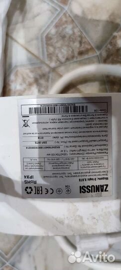 Проточный водонагреватель zanussi (на запчасти )