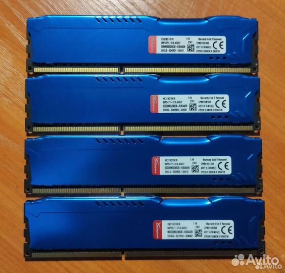 Оперативная память HyperX Fury DDR3 8Gb 1600
