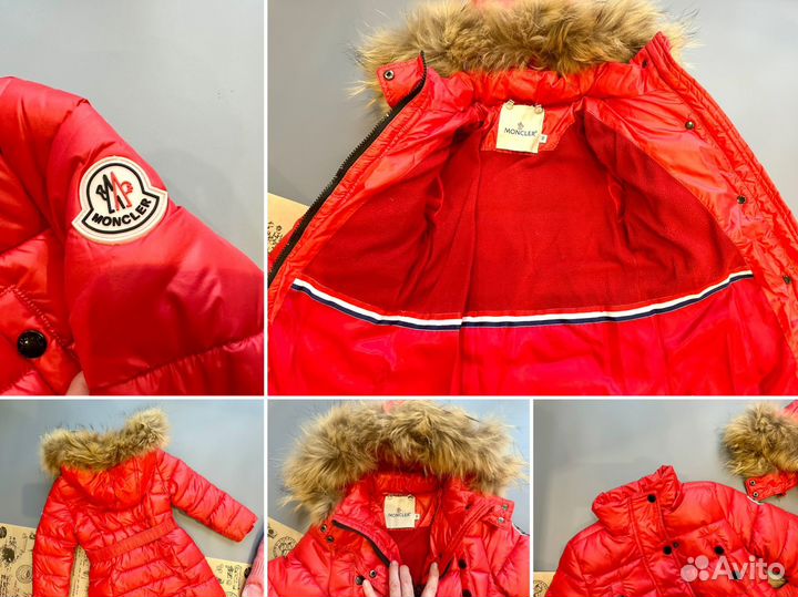 Пуховик moncler детский зимний 110 размер