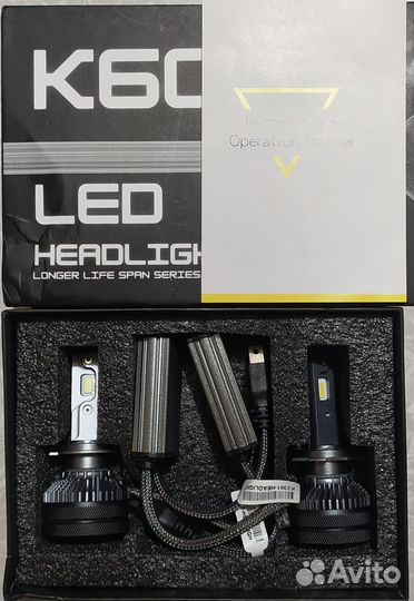Лампы автомобильные светодиодные LED K6C H7 6000К