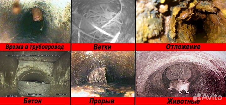 Телеинспекция / Видеодиагностика труб канализации