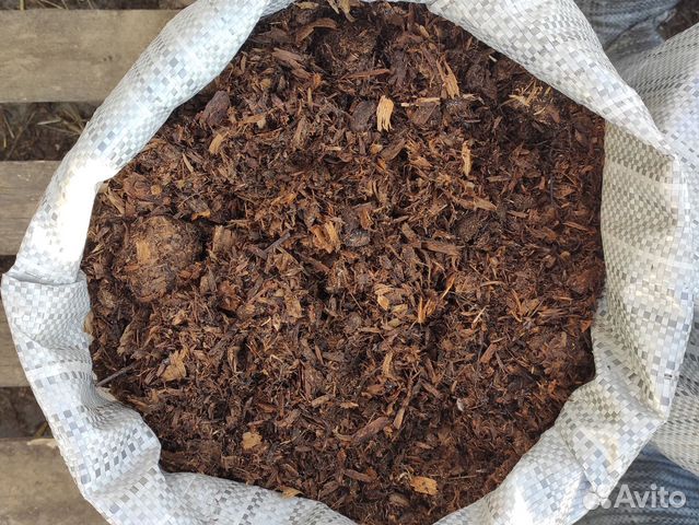 Конский перегной в мешках