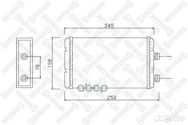 Радиатор печки Fiat Punto/Doblo/Idea all 99