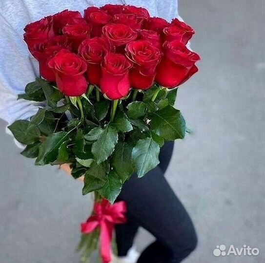 Высокие метровые розы Букеты Доставка