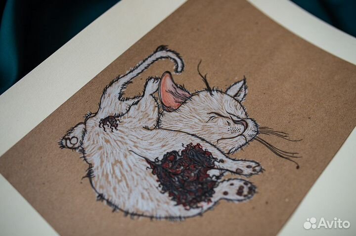 Рисунок пастелью/Котёнок