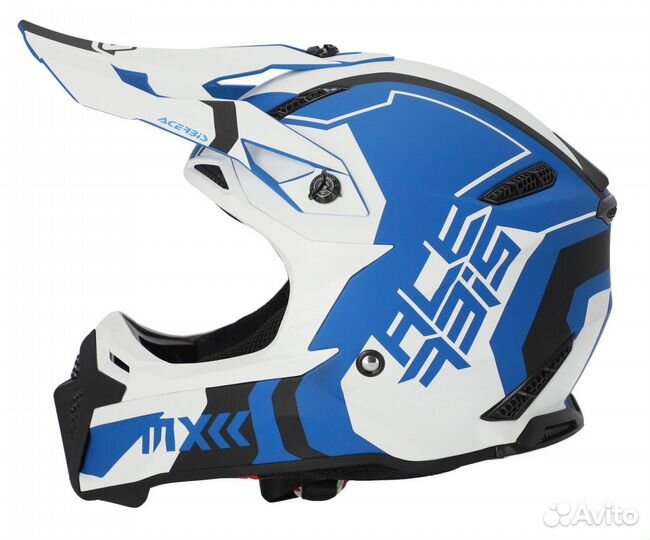 Мотошлем Acerbis profile 5 White/Blue 2023