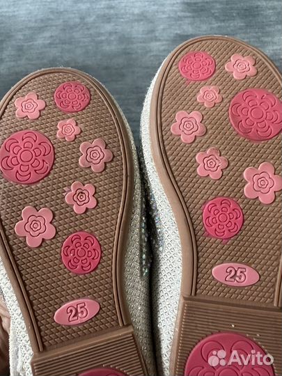 Балетки со стразами для девочки