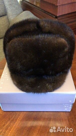 Мужская норковая шапка 59-60