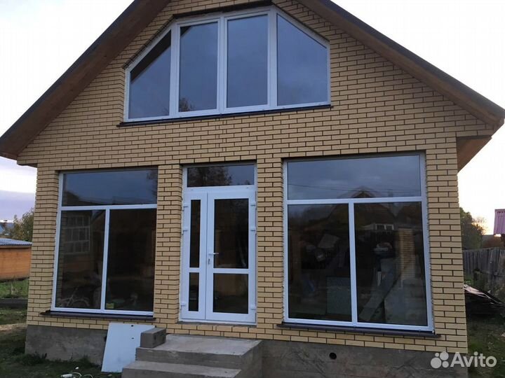 Пластиковые французские окна rehau