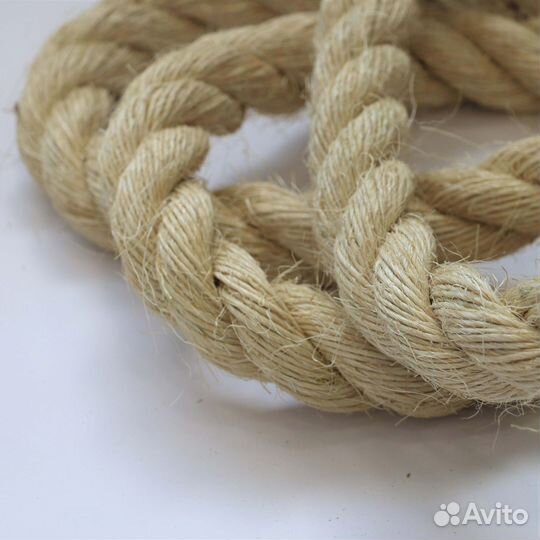 Канат для лазания (сизаль) D40 мм, 5 м profi-FIT