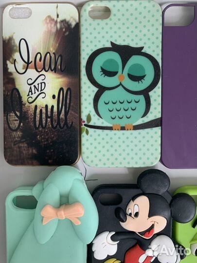 18 чехлов на айфон 5, 5s,se, цена за все