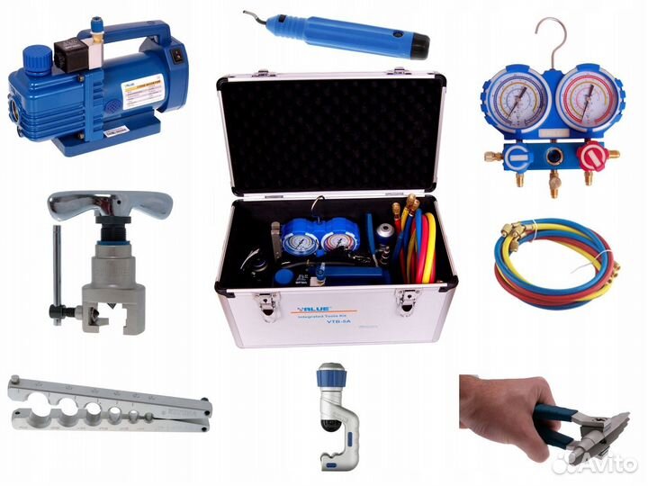 Установка кондиционеров, демонтаж, заправка,трасса