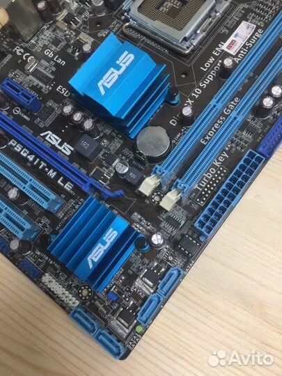 Материнская плата 775 asus P5G41T-M LE без планки