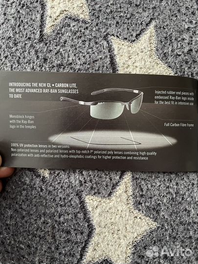 Оригинальные очки ray ban carbon lite