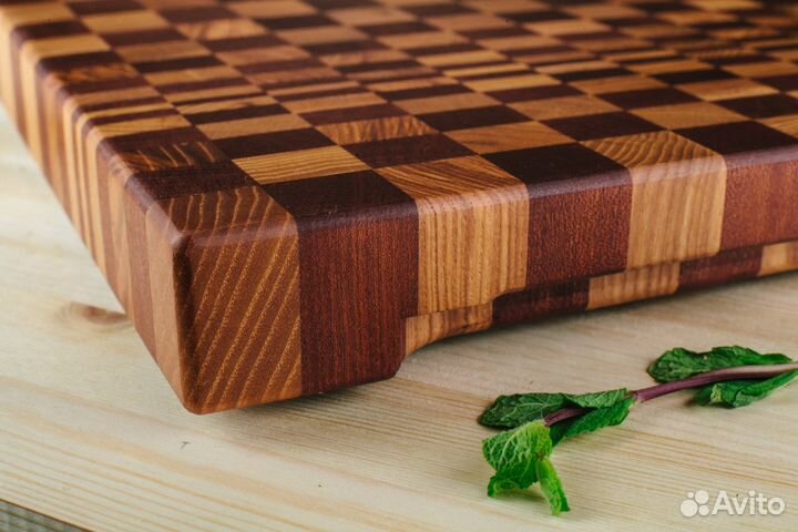 Торцевая разделочная доска с 3D эффектом