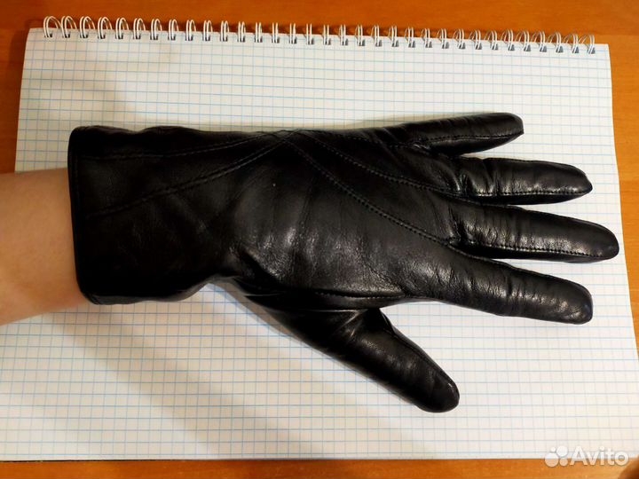Перчатки женские кожаные