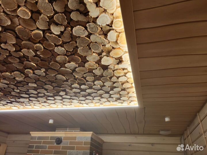 Панно из можжевельника,можжевельник