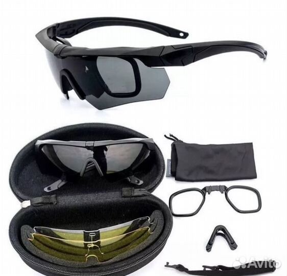 Тактические защитные очки со сменными линзами