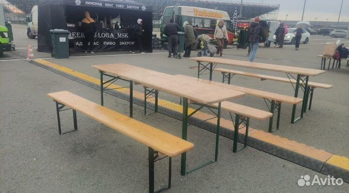 Аренда стола с лавками