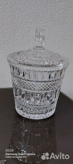 Крюшонница хрустальная. Богемия. Чехословакия