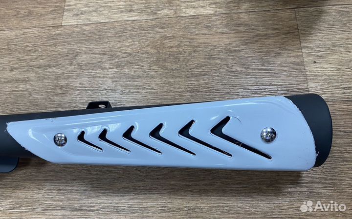 Новый глушитель на мопед Альфа, Рива, Венто