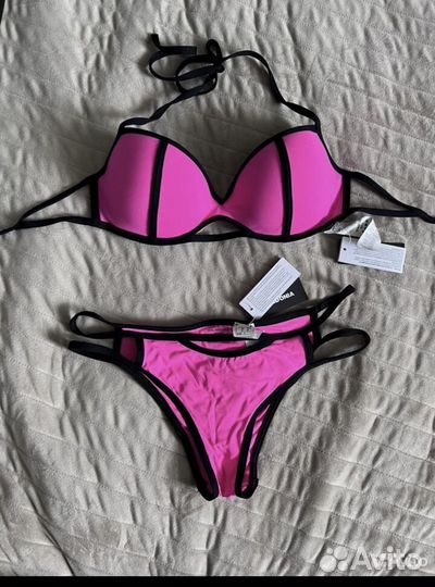 Купальник calzedonia розовый черный