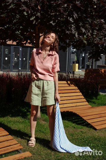 Поло лососевого цвета zoe san