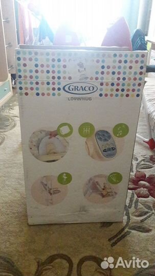 Детские электронные качели шезлонг