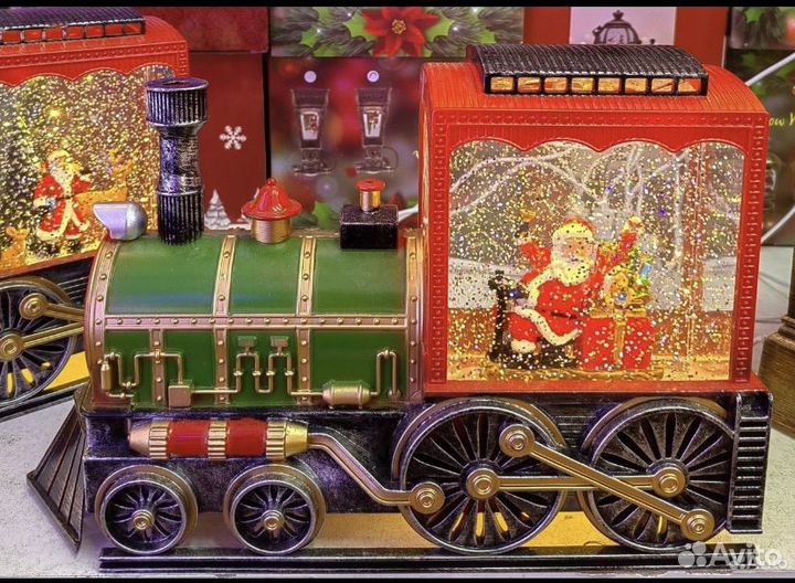 Новогодний фонарик паровоз