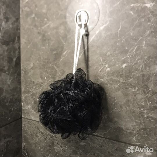 Черная мочалка оптом 100 штук