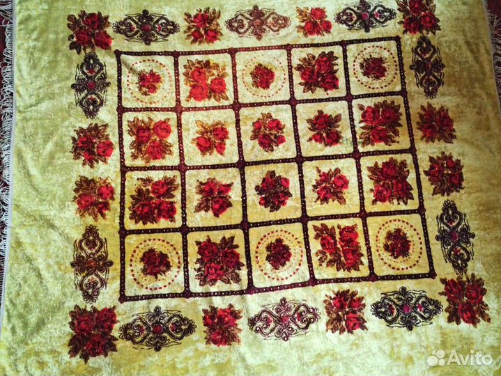Плюшевая скатерть СССР