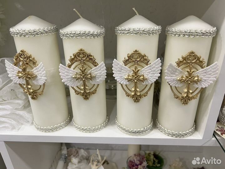 Свечи на крещение крестины таросики корзины