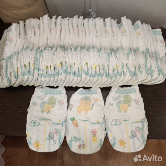 Подгузники трусики памперс 5