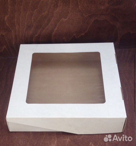 Крафт коробки с окошком