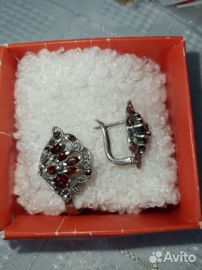 Серьги серебро СССР ретро