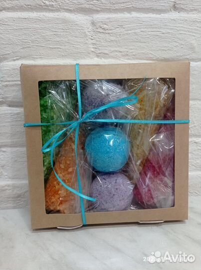 Подарочный набор: морская соль 4*250 и 3 бомбочки