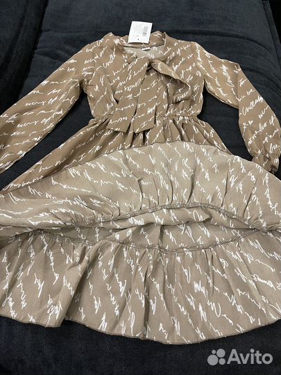 Платье шифоновое для девочки стильное 110, 116см