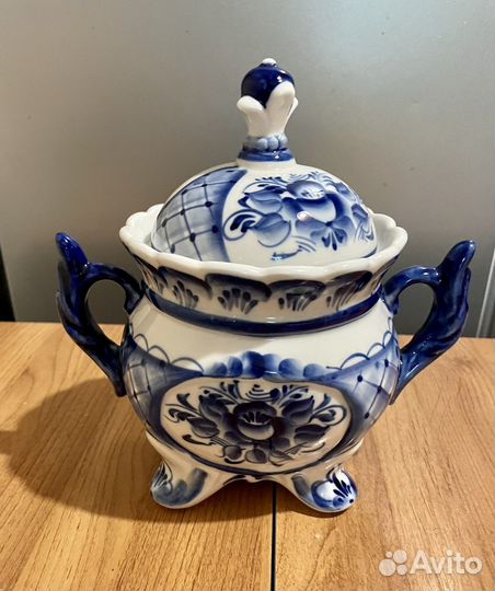 Сахарница Гжель