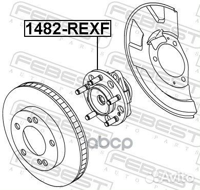 Ступица передняя 1482rexf Febest