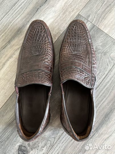 Туфли мужские 45 46 размер из крокодиловой кожи