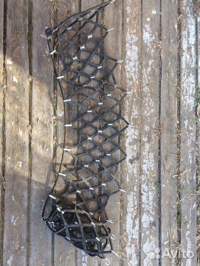 Цепи на колёса, резиновые, не пользовались