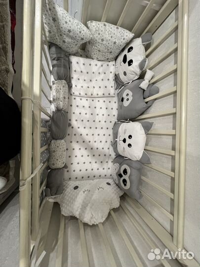 Бортики в детскую кроватку бу