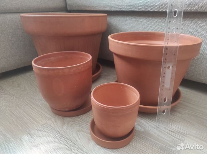 Горшок для цветов красная глина