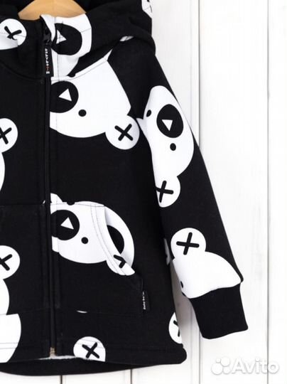 Куртка детская Baby Boom Р50/1-Ф Мишки на ч (116)