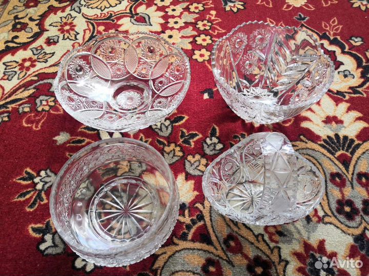 Салатницы. Хрусталь СССР 80 годов