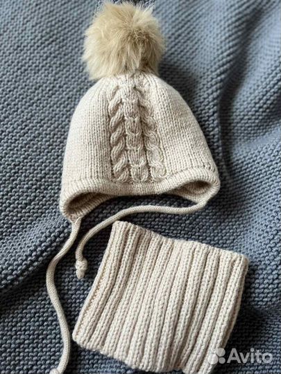 Комплект шапка и снуд. Ручная работа