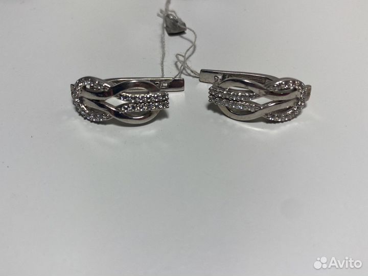 Серьги серебро 925