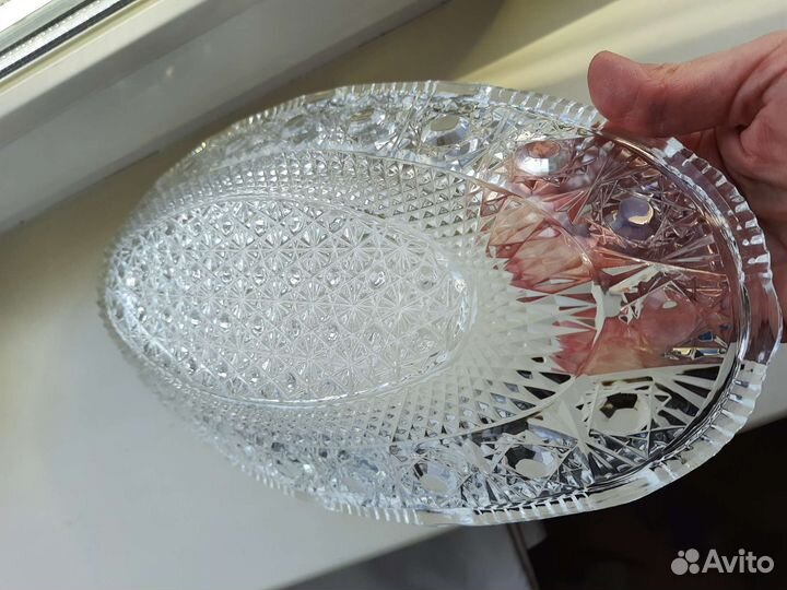 Блюдо хрустальное СССР